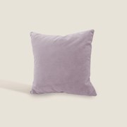 Luxury cuscino quadrato in velluto misto cotone disponibile in diversi colori lilla