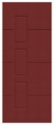 Pannello per porta d'ingresso P190 pellicolato pvc rosso L 92  x H 210.5 cm, Sp 6 mm apertura sinistra