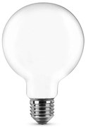 Lampadina Led Opaca a Filamento E27 G95 a globo 8W Bianco neutro 4000K Novaline