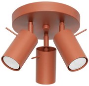 Sollux SL.1509 - Faretto RING 3xGU10/10W/230V rosso