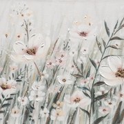 Dipinto su tela Fiori campo, bianco 120 x 60 cm