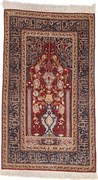 Hereke Tappeto orientale 60 x 100 Blu (Tacchino) Annodato A Mano