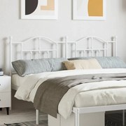 Testiera in metallo bianco 180 cm