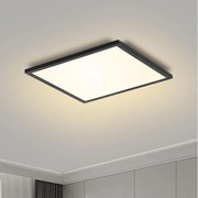 Brilagi - Lampada LED dimmerabile SLIMFRAME LED/25W/230V 30x30 cm nera + telecomando