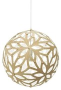 David Trubridge - Floral Lampada a Sospensione Ø60 Bianco 1 Lato David Trubridge