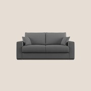 Dream Divano letto moderno dai morbidi cuscini in tessuto smacchiabile T05 antracite