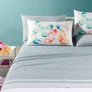 Completo Lenzuola in Cotone Farfalle Singolo Caleffi Fior di
