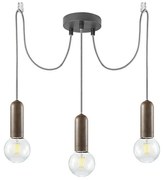 Leuchten Direkt 14776-48 - Lampadario a sospensione con filo TURN ME 3xE27/60W/230V ragno