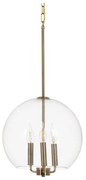 Lampadario Dorato Cristallo Ferro 220-240 V 30 x 30 x 60 cm