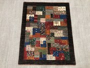 Loribaft Tappeto 100x120 Verde (Iran) Annodato A Mano