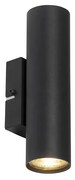 Lampada da parete moderna intelligente nera incl. 2 Wifi GU10 - Jeana