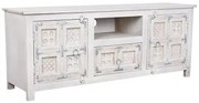 Mobile TV DKD Home Decor Bianco Legno Legno di mango 151 x 40 x 60 cm