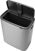 Bidone in acciaio touch in argento opaco 60 l Bo Touch Bin - Brabantia
