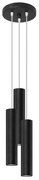 Sollux SL.1079 - Lampadario a sospensione con filo LAGOS 3xGU10/10W/230V nero