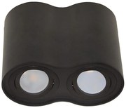 Faretto SIROCO 2xGU10/30W/230V nero