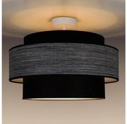 Lampadario a plafone GRACE 1xE27/60W/230V diametro 40 cm nero/grigio