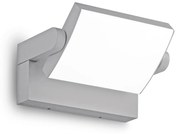 Applique Da Parete Contemporaneo Swipe Alluminio Grigio Led 20,5W 3000K Ip54