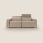 Poseidon divano letto + relax elettrico in tessuto smacchiabile impermeabile T05 beige