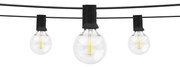 Catenaria SOLARE 10 Lampadine LED 05W Bianco Caldo - 5.5m Colore Bianco Caldo 2.700K