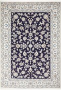Nain Tappeto persiano 280 x 190 Blu (Iran) Annodato A Mano