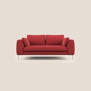 Plano divano moderno in microfibra tecnica smacchiabile T11 rosso
