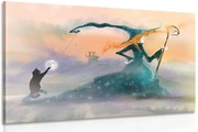 Quadro su tela – Strega disegnata