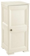 Armadio basso Omnimodus in polipropilene, beige L 40 x H 85.5 x P 47 cm, 1 anta, adatto per interno/esterno