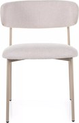 Sedia Elton D Brego beige chiaro / rovere – 56x46x80 cm