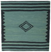Kilim Tappeto persiano 100 x 100 Verde (Iran) Tessuto A Mano