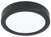 Plafoniera Moderna Fueva 5 In Acciaio Nero Led 11W 3000K Ip20