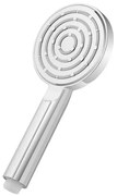 Doccetta tonda monogetto da 23,5 cm cromo lucido in ABS anticalcare Hidra