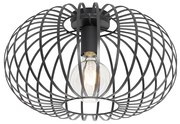 Plafoniera di design nera 39 cm - Johanna