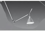 Artemide tolomeo sospensione decentrata con diffusore in alluminio diametro 20 cm