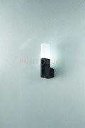 Applique pou nero 1 luce attacco e27 ip44 h.25cm