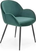 Sedia imbottita K480 - Verde