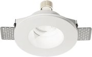 Faretto da incasso rotondo JAZZ in gesso verniciato Bianco D10 cm