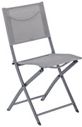 Set tavolo e sedie Emys NATERIAL in acciaio beige per 2 persone