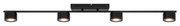 Nordlux - Clyde 4-Rail Plafoniera Black Nordlux