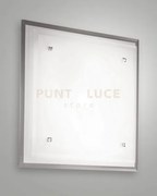 Maggie plafoniera bianca l.46x46 cm in vetro e metallo 3 luci attac...