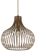 Sospensione Industrial-Minimal Onion Metallo Coffee 1 Luce E27 D38Cm