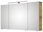 Pensile con luce Cassca PELIPAL riviera rovere replica trasversale L 120 x H 70 x P 15 cm