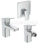 Ideal Standard Ceraplan Set Completo Miscelatori Lavabo Bidet Doccia Cromo