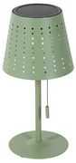 Lampada da tavolo da esterno verde incl. LED dimmerabile a 3 livelli ricaricabile e solare - Ferre