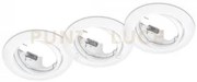 Jura kit 3 faretti da incasso rotondi orientabili bianchi d. 8,3cm ...