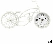 Orologio da Tavolo Bicicletta Bianco Metallo 42 x 24 x 10 cm (4 Unità)