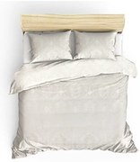 Set con copriletto e federa color crema in tessuto damascato 240x260 cm Beste – Mijolnir