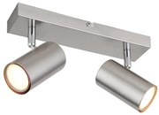 Globo 57911-2 - Faretto ROBBY 2xGU10/25W/230V cromo opaco