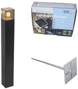 Lampiancino da esterno nera 70 cm IP44 vetro fumé - DENMARK