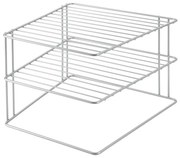 Ripiano aggiuntivo argentato in acciaio 25x25 cm Palio – Metaltex