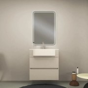 Mobile bagno con lavabo L 70 cm bianco 2 cassetti per vasca centrale Paris